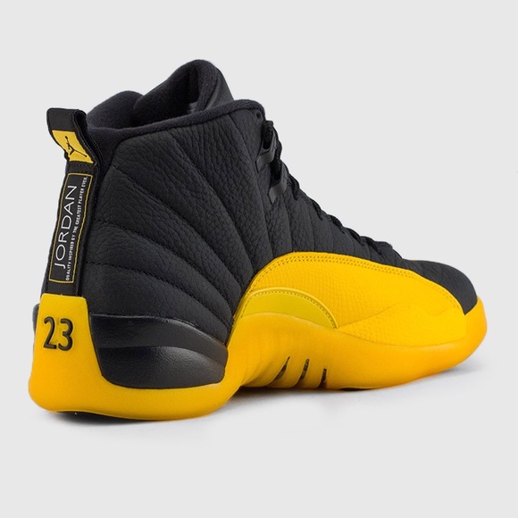 Air Jordan 12 Black and University Gold